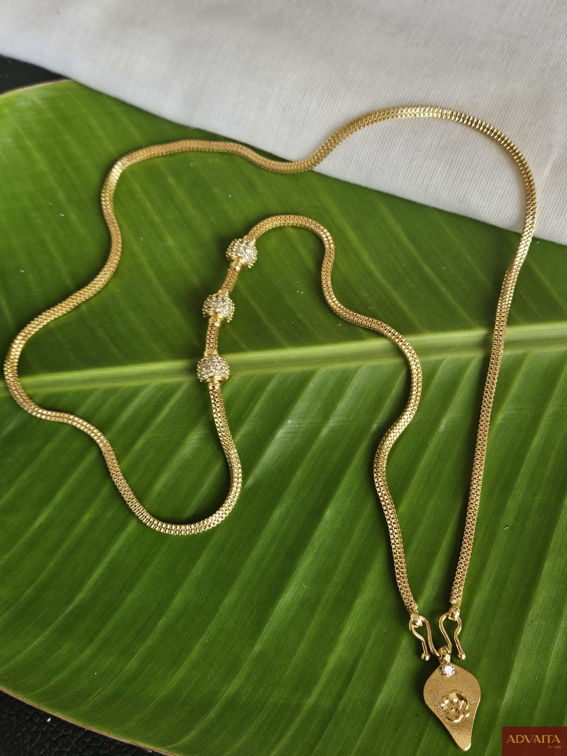 20250920_134604 Goldlookalike Mogappu Thali Chain|Mangalyam|Mangalsutra - Image 1