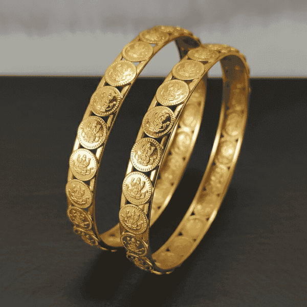 Premium Goldlookalike Kasu Bangles