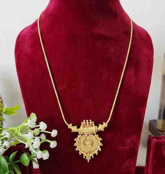 Goldlookalike Lakshmi Pendent Chain