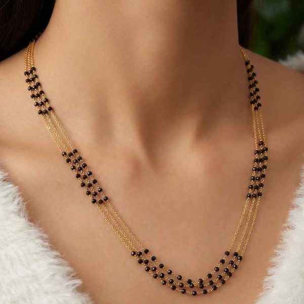 Premium Goldlookalike Short Layer Necklace