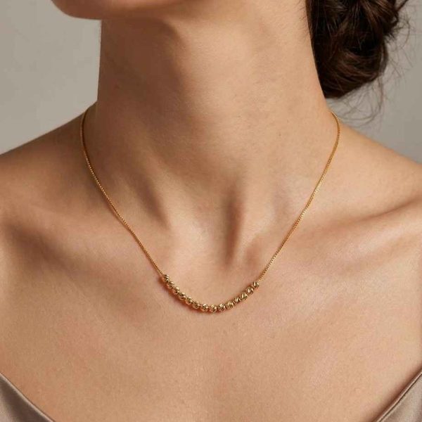 Premium Goldlookalike Short Ball Chain
