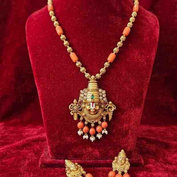 Lord Venkateswara Pendent Chain Set