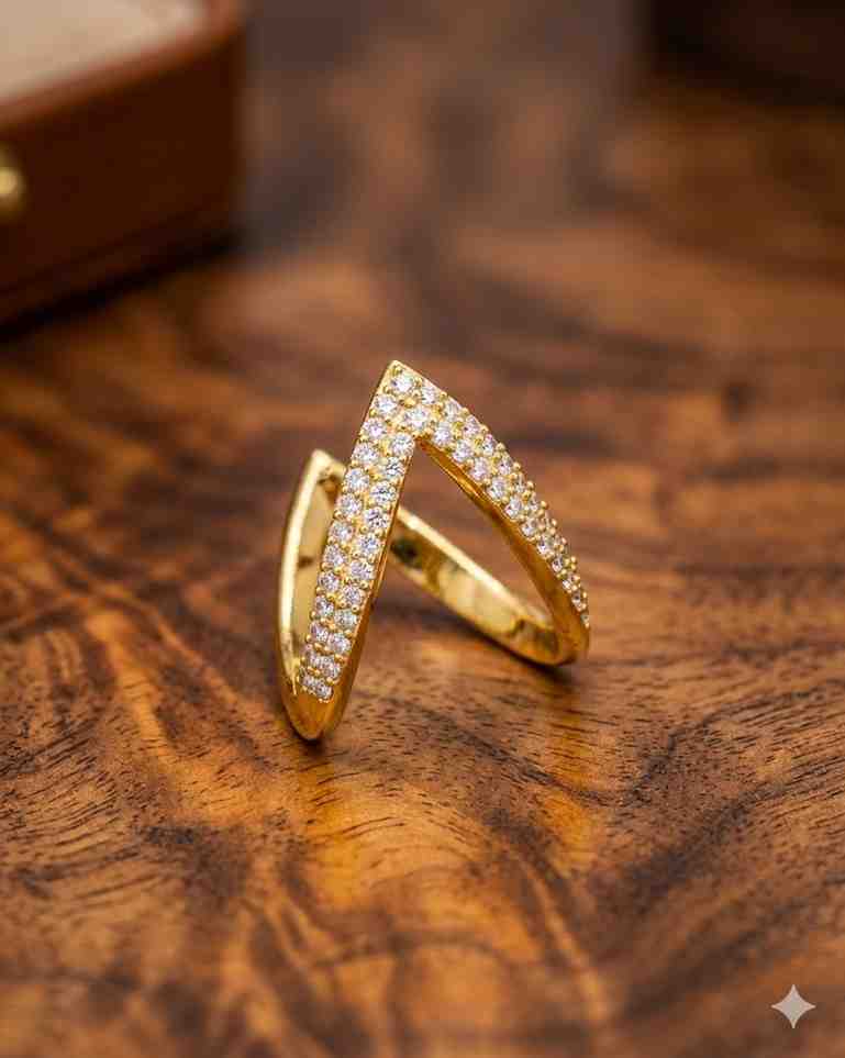 1777548379369 Premium Goldlookalike Vanki Finger ring - Image 1