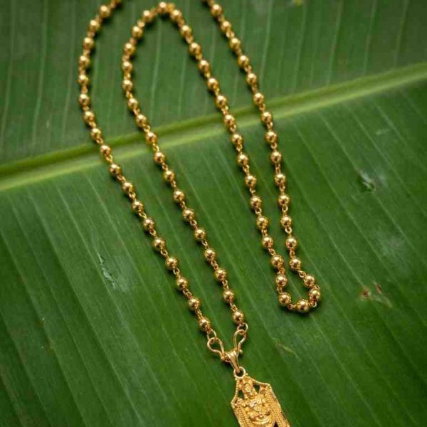 Manimala With Lord Balaji Pendent