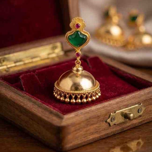 Goldlookalike Kerala Style Palaka Jhumka